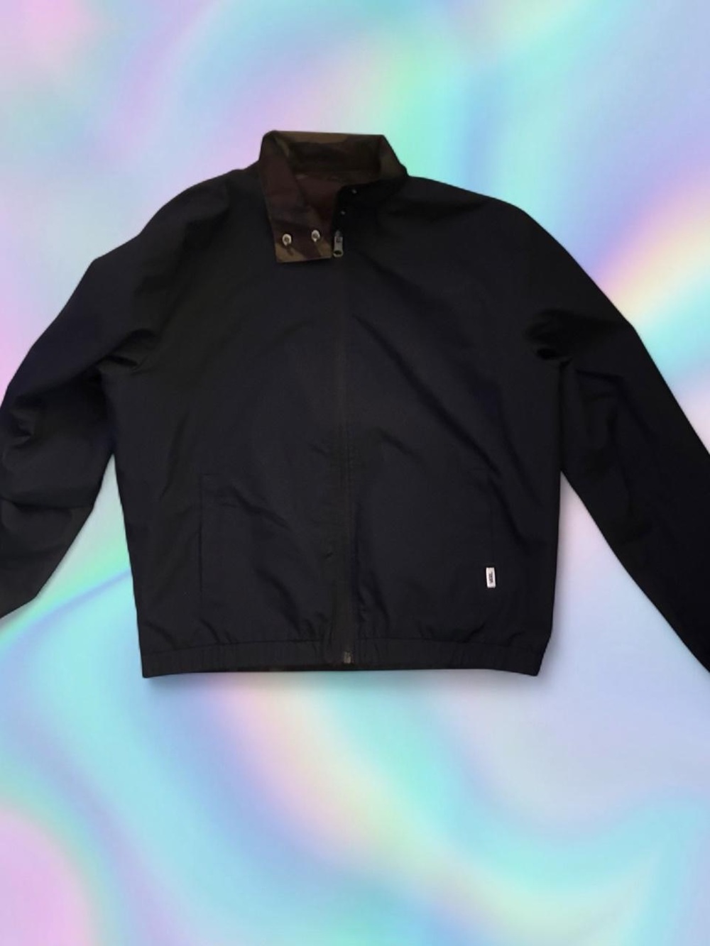 Men's Black Lightweight Zip Jacket